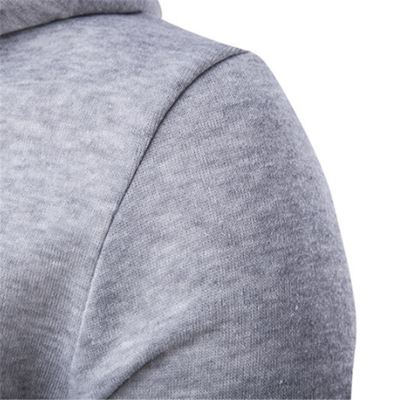 Men's solid color zipper hoodie-Forestso