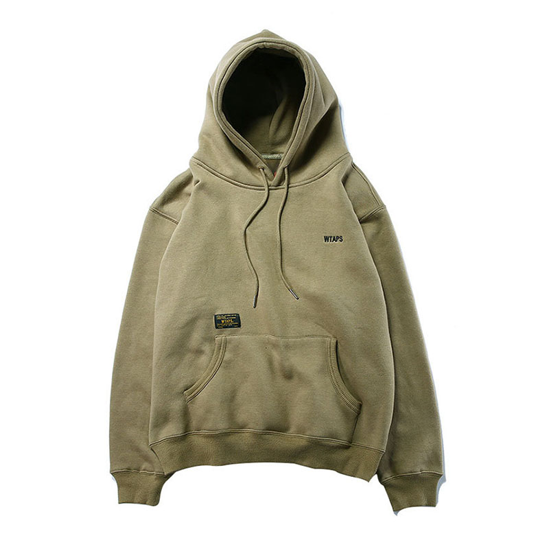 Simple embroidered loose hoodie-Forestso