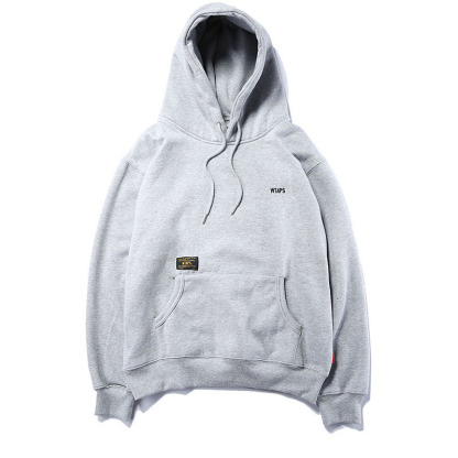 Simple embroidered loose hoodie-Forestso