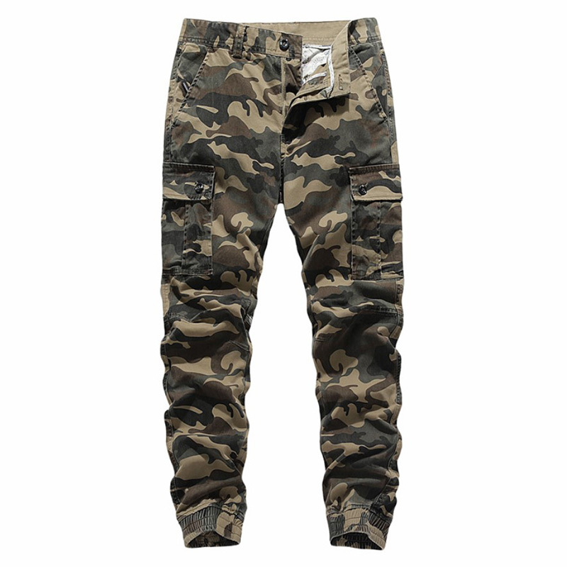 Men's camouflage tooling casual pants-Forestso