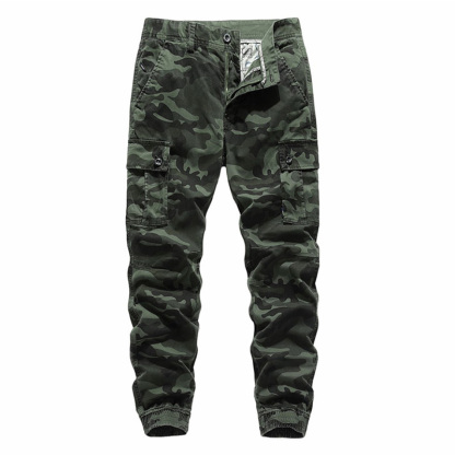 Men's camouflage tooling casual pants-Forestso