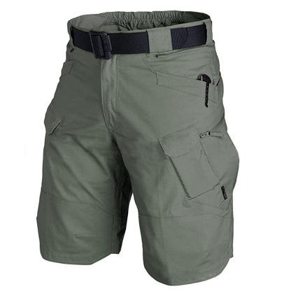 Men's outdoor waterproof solid color shorts-Forestso