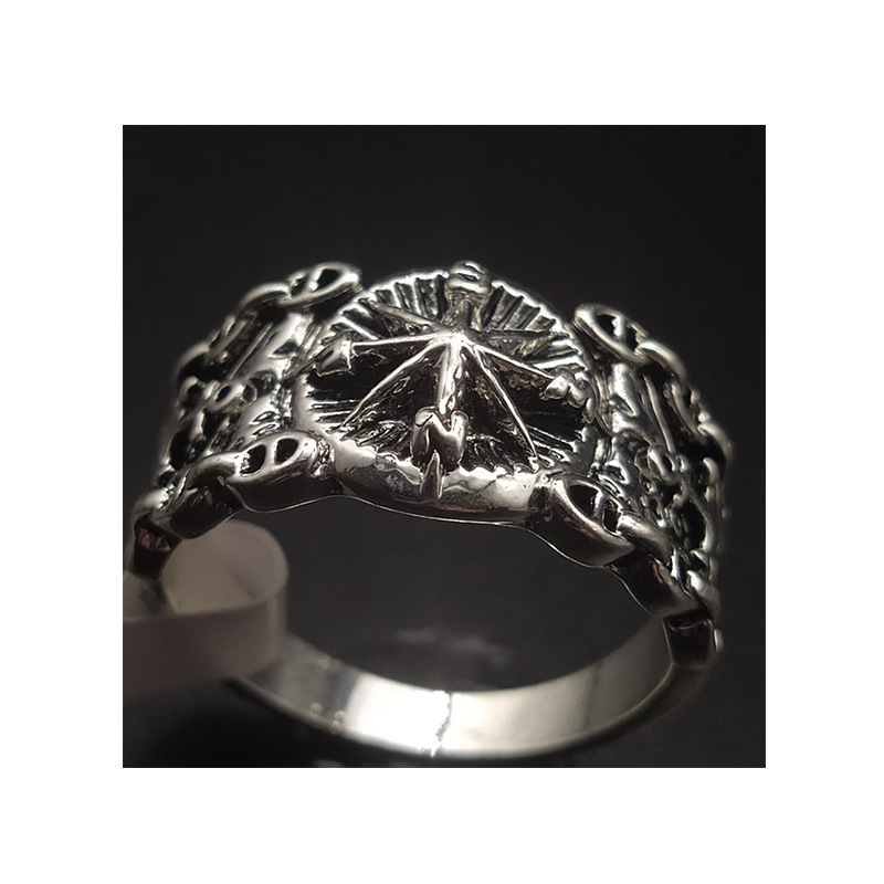 Viking Compass Ice and Fire Game of Thrones Power Inspiration Men's Ring Jewelry-Forestso