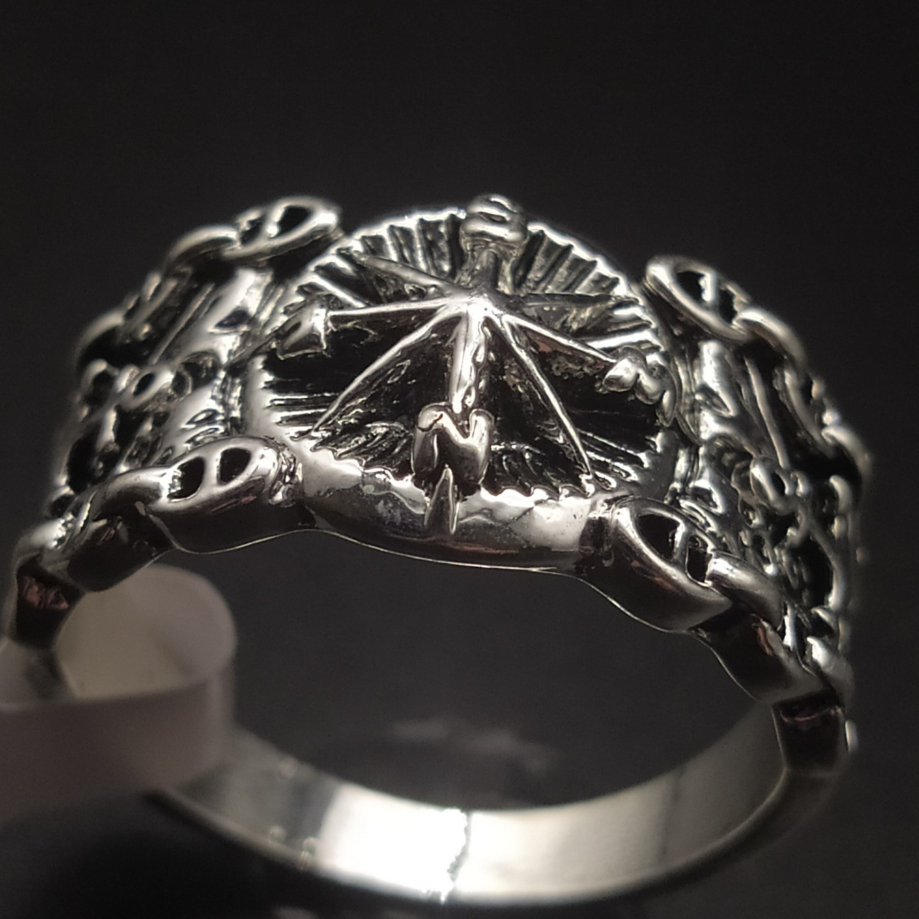 Viking Compass Ice and Fire Game of Thrones Power Inspiration Men's Ring Jewelry-Forestso