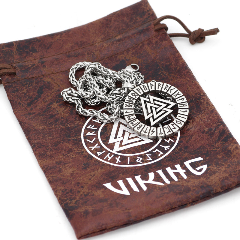 Viking Vintage Odin Triangle Rune Necklace-Forestso