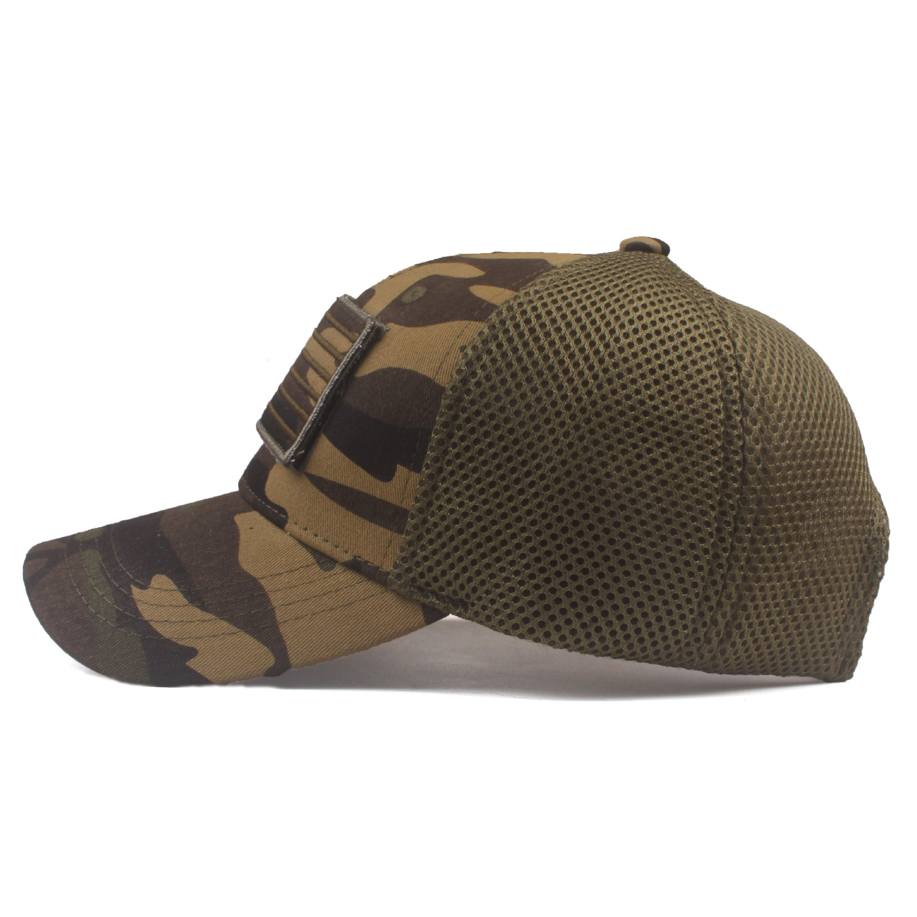 American Flag Camouflage Baseball  Korean Style Casual Cotton Cap Hat-Forestso