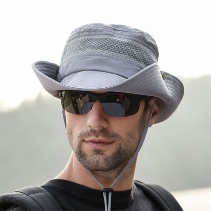 Men's Summer Sunshade Outdoor Fishing Mountaineering Hat-Forestso
