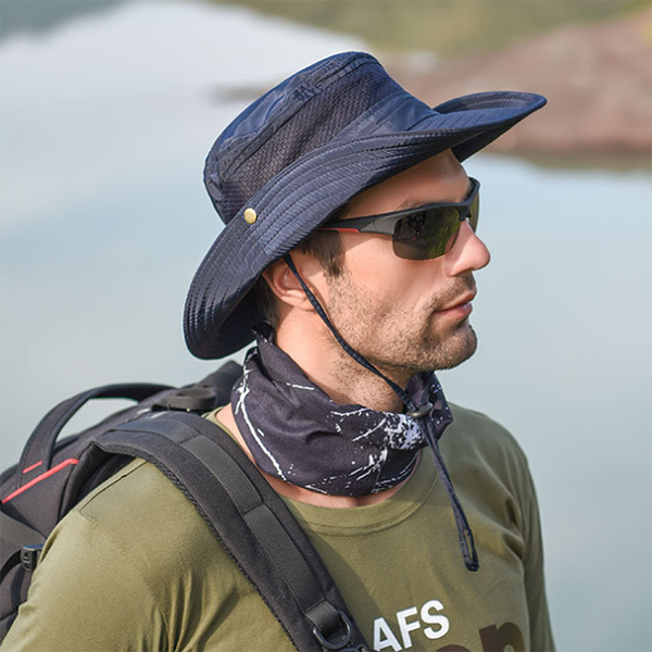 Men's Summer Sunshade Outdoor Fishing Mountaineering Hat-Forestso