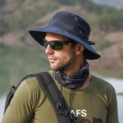 Men's Summer Sunshade Outdoor Fishing Mountaineering Hat-Forestso