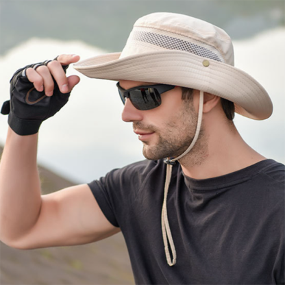 Men's Summer Sunshade Outdoor Fishing Mountaineering Hat-Forestso