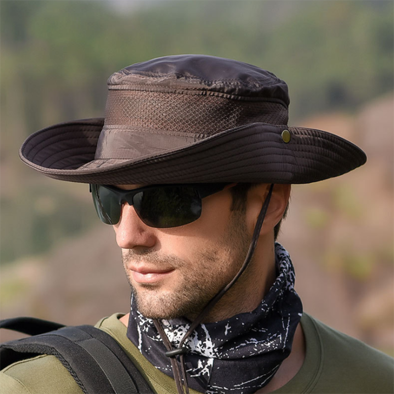 Men's Summer Sunshade Outdoor Fishing Mountaineering Hat-Forestso