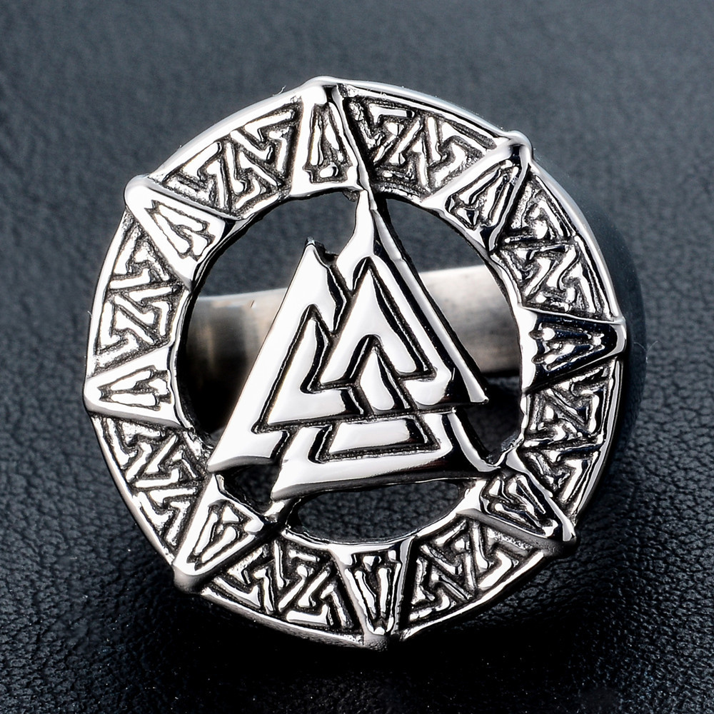 Odin Symbol Men's Casual All-match Ring-Forestso