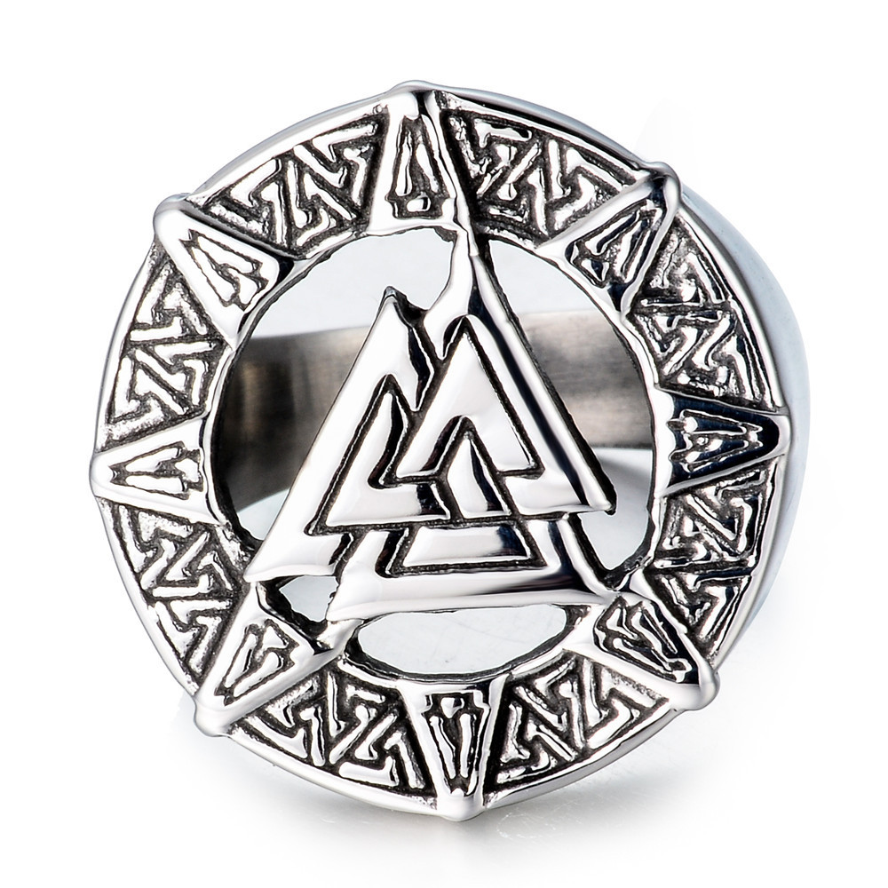 Odin Symbol Men's Casual All-match Ring-Forestso