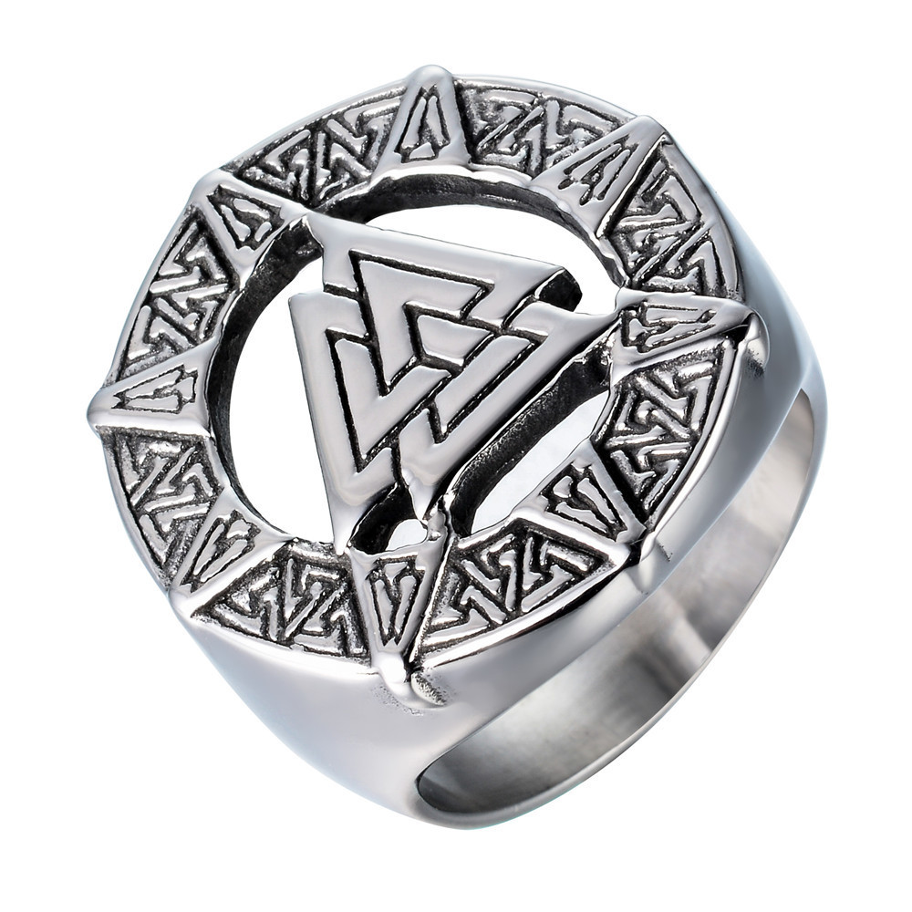 Odin Symbol Men's Casual All-match Ring-Forestso