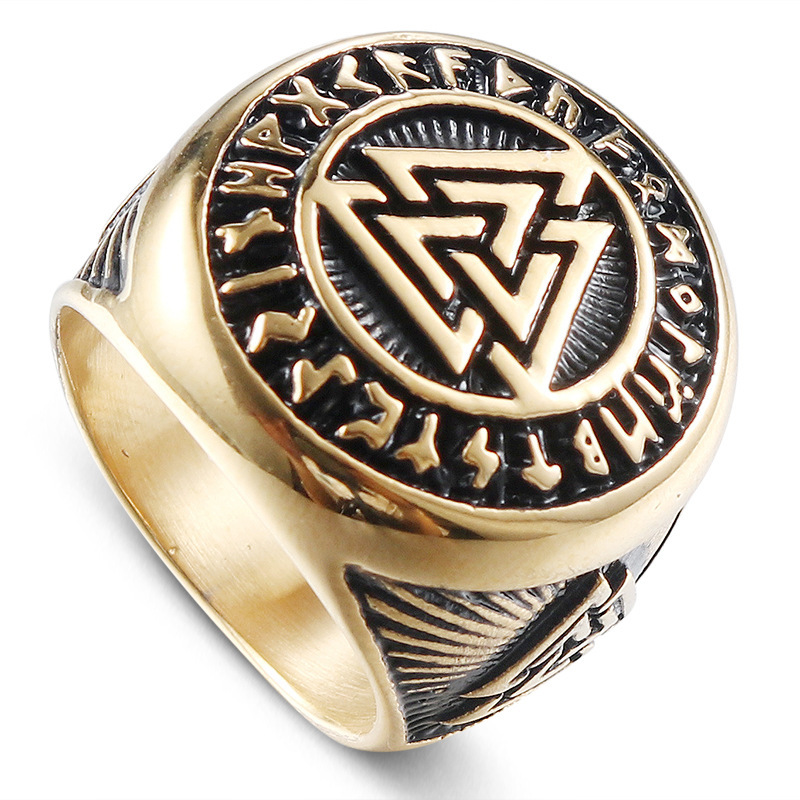 Unique Personality Triangle Symbol Retro Ring-Forestso