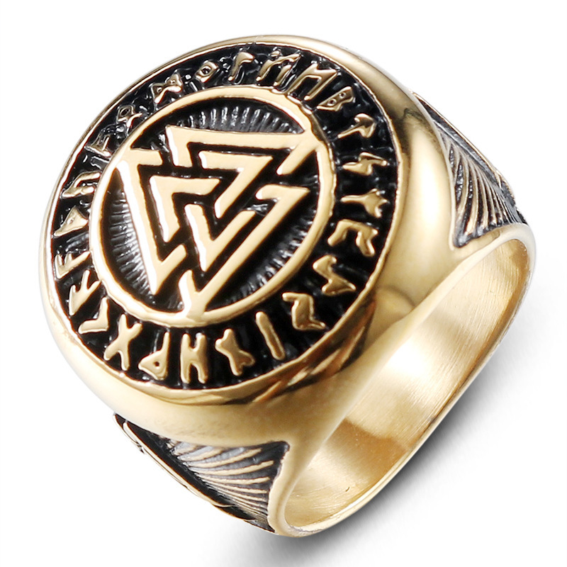 Unique Personality Triangle Symbol Retro Ring-Forestso