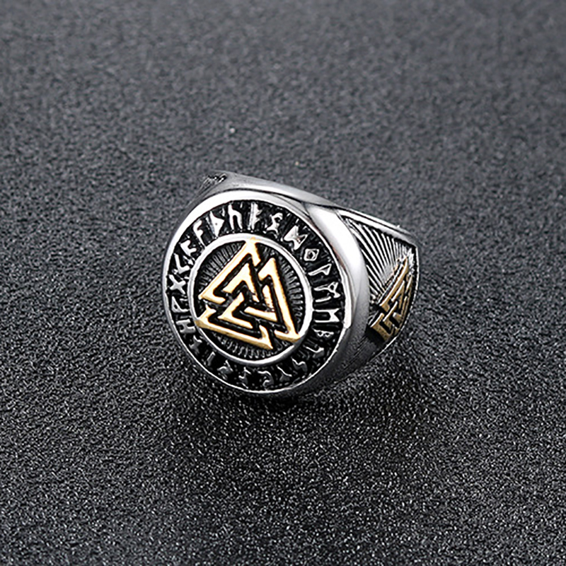 Unique Personality Triangle Symbol Retro Ring-Forestso