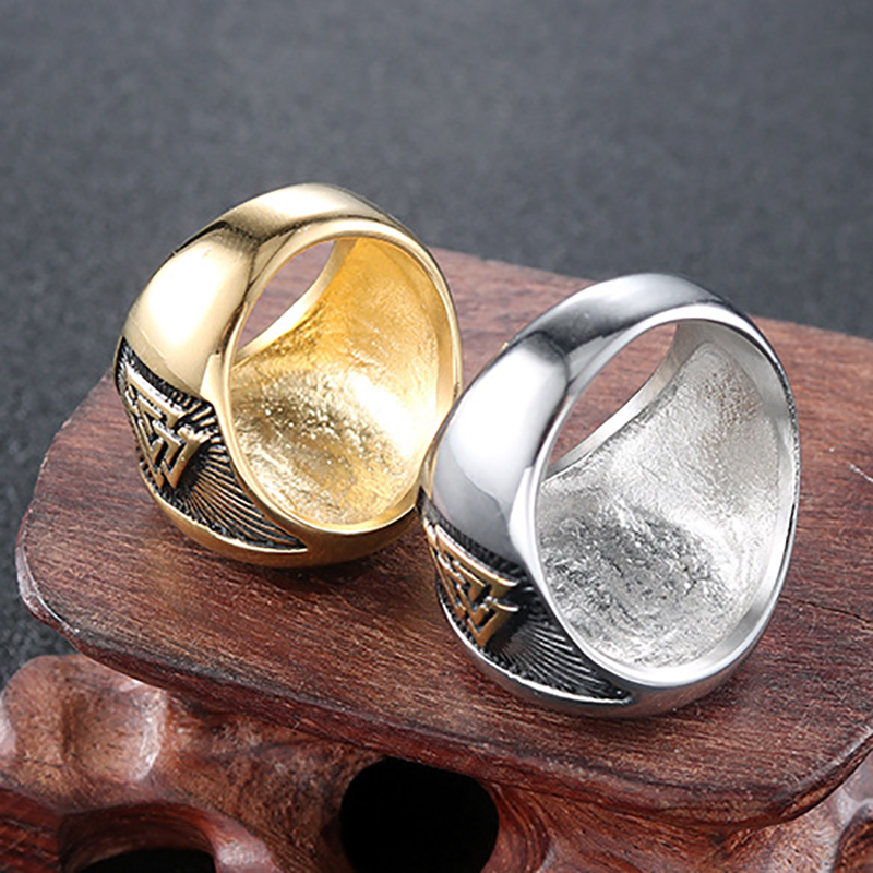 Unique Personality Triangle Symbol Retro Ring-Forestso