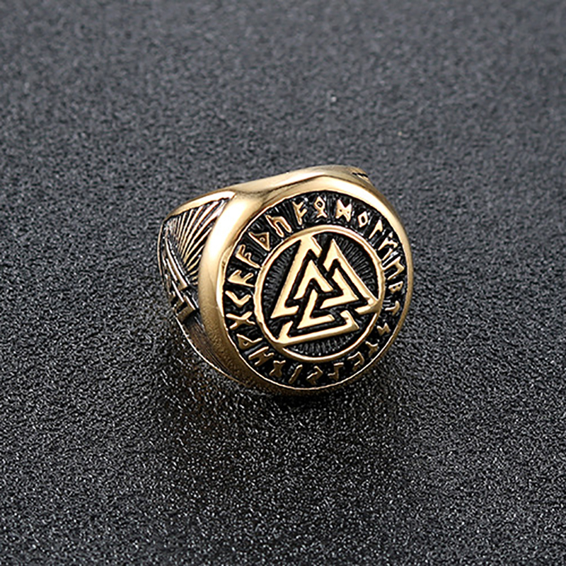 Unique Personality Triangle Symbol Retro Ring-Forestso