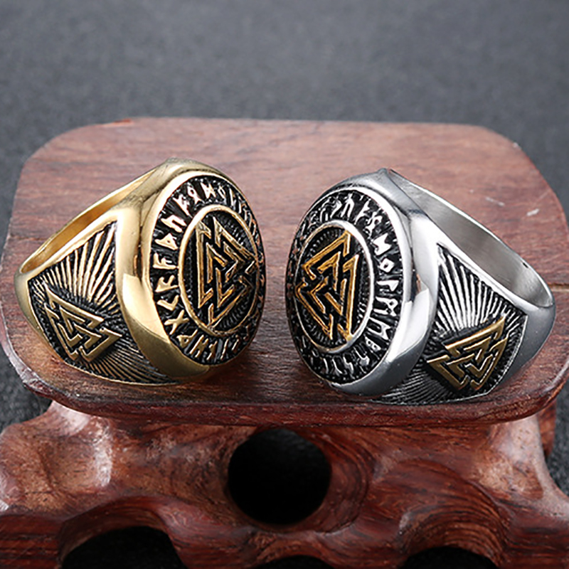 Unique Personality Triangle Symbol Retro Ring-Forestso