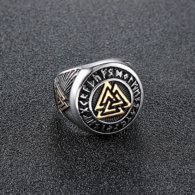 Unique Personality Triangle Symbol Retro Ring-Forestso