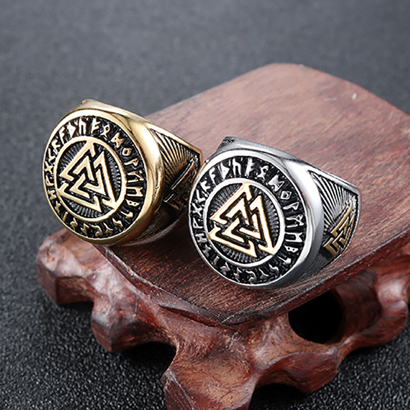 Unique Personality Triangle Symbol Retro Ring-Forestso