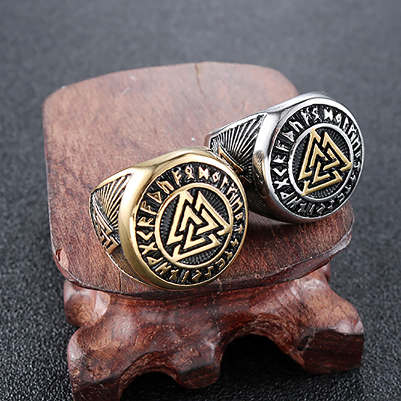 Unique Personality Triangle Symbol Retro Ring-Forestso