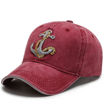 Embroidered Anchor Men's Outdoor Baseball Hat-Forestso