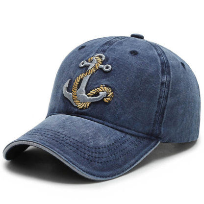 Embroidered Anchor Men's Outdoor Baseball Hat-Forestso