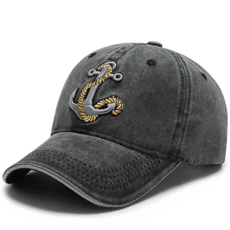 Embroidered Anchor Men's Outdoor Baseball Hat-Forestso