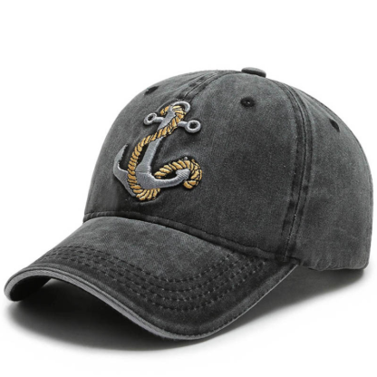 Embroidered Anchor Men's Outdoor Baseball Hat-Forestso