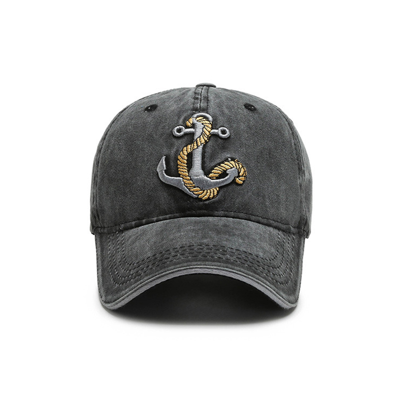 Embroidered Anchor Men's Outdoor Baseball Hat-Forestso