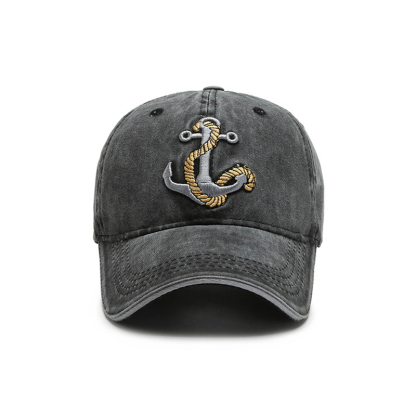 Embroidered Anchor Men's Outdoor Baseball Hat-Forestso
