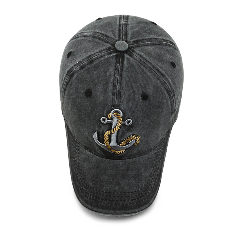 Embroidered Anchor Men's Outdoor Baseball Hat-Forestso