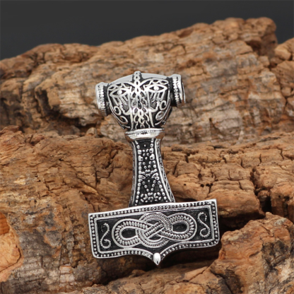 Viking Odin Celtic Wolf Pendant Fashion Necklace-Forestso