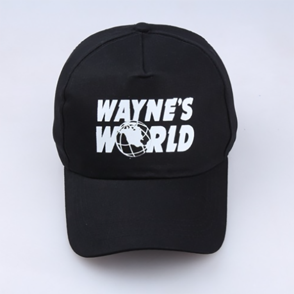 Wayne's World Letter Print Casual All-match Hat-Forestso