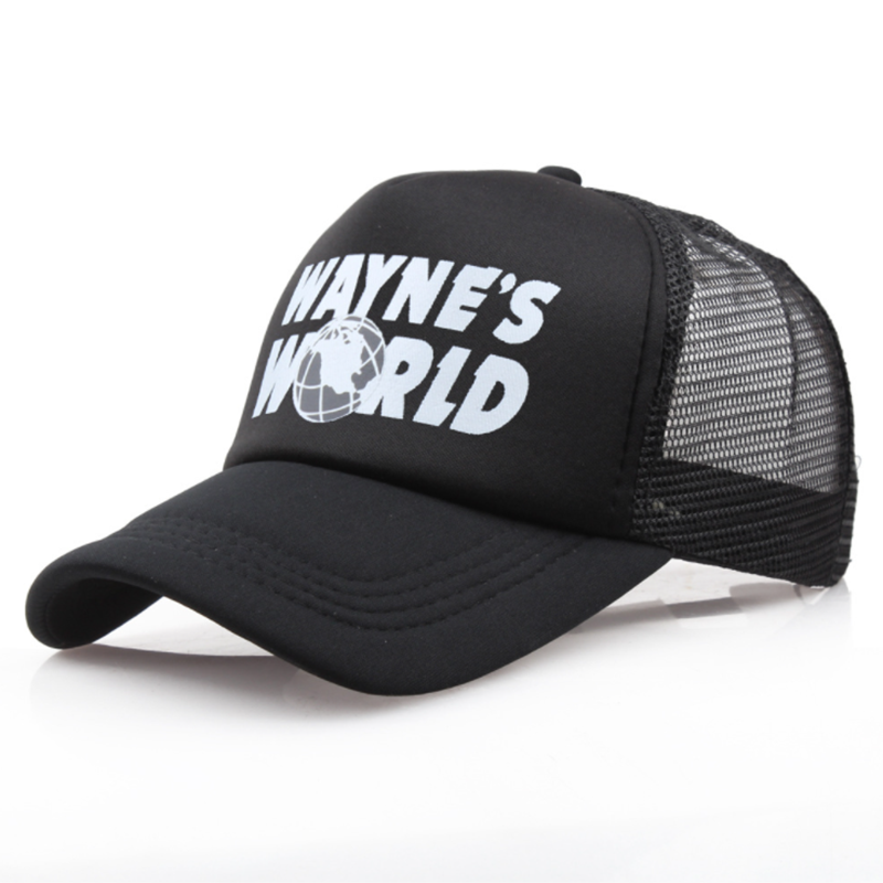 Wayne's World Letter Print Casual All-match Hat-Forestso