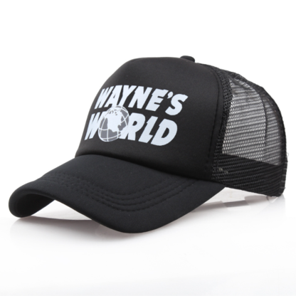 Wayne's World Letter Print Casual All-match Hat-Forestso