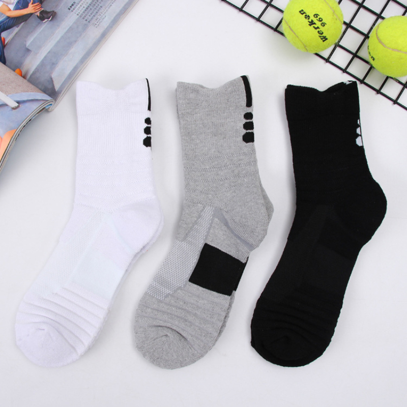 Sports Men's Color-block Sweat-absorbent Cozy Socks-Forestso