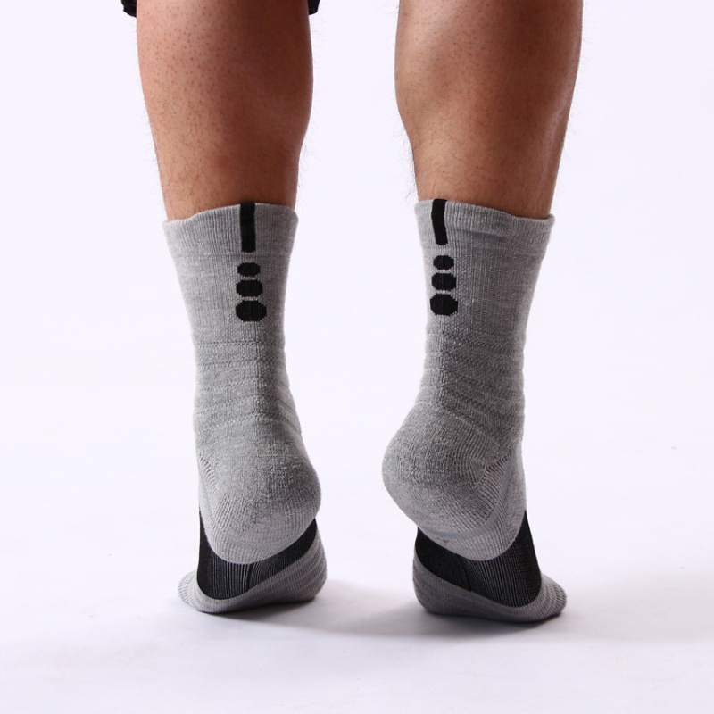 Sports Men's Color-block Sweat-absorbent Cozy Socks-Forestso