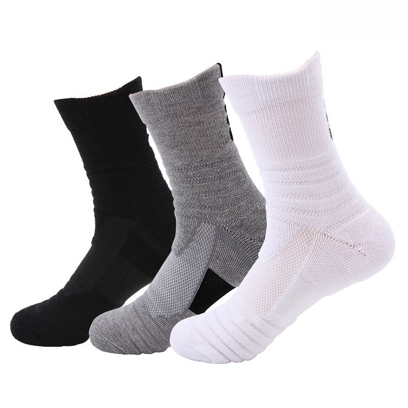 Sports Men's Color-block Sweat-absorbent Cozy Socks-Forestso