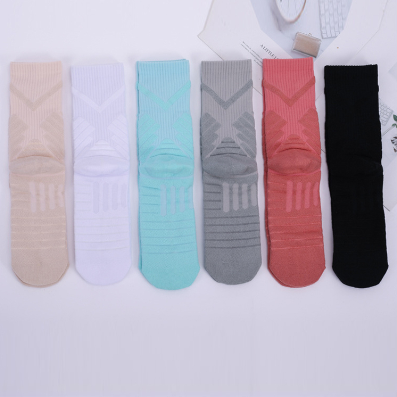 Men's Solid Color Shock-absorbing And Non-slip Sports Socks-Forestso