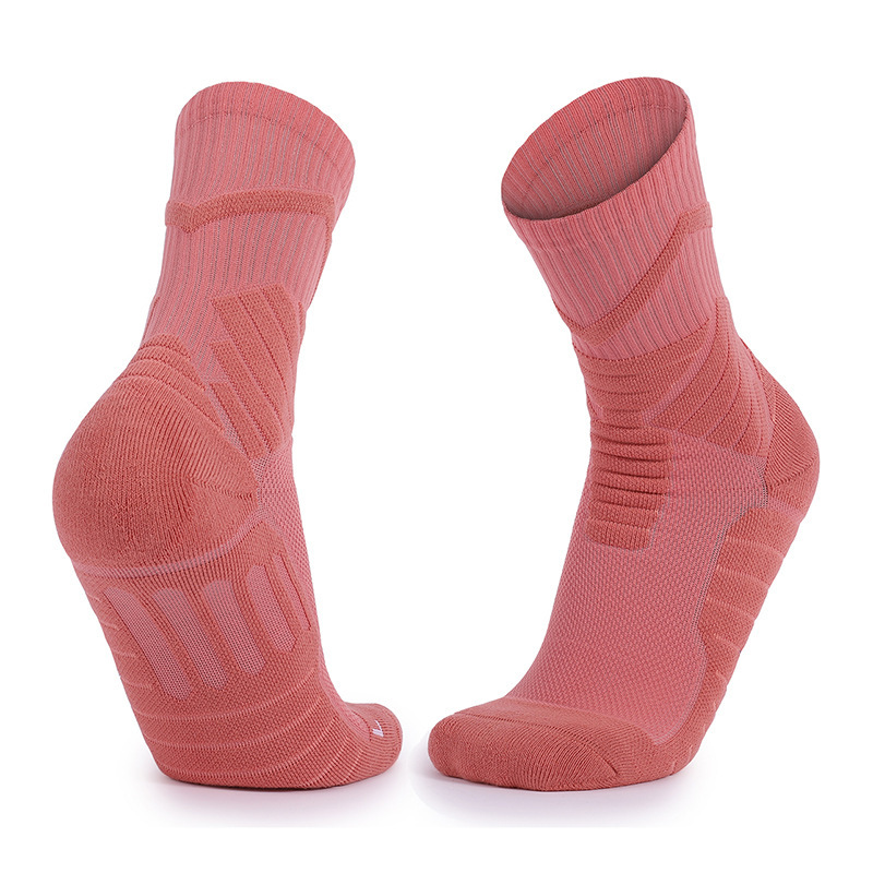 Men's Solid Color Shock-absorbing And Non-slip Sports Socks-Forestso