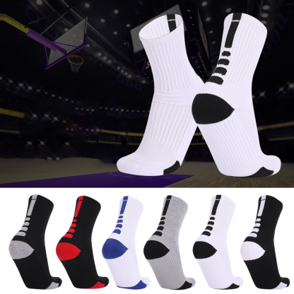 Color-block Men's Thickened Anti-slip Sports Socks-Forestso