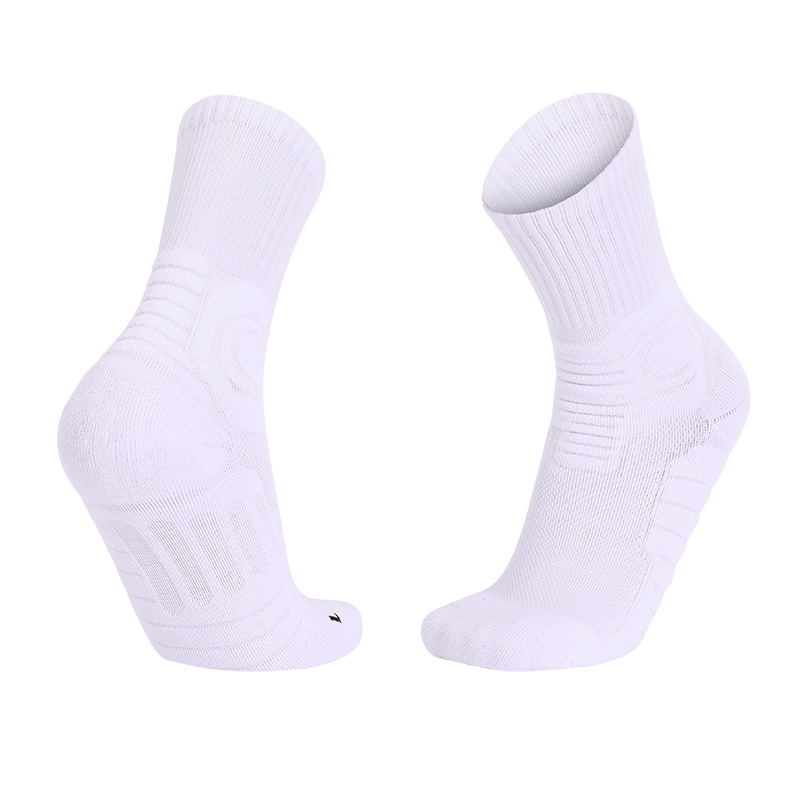Pure Color Men's Sweat-absorbent Breathable Sports Socks-Forestso