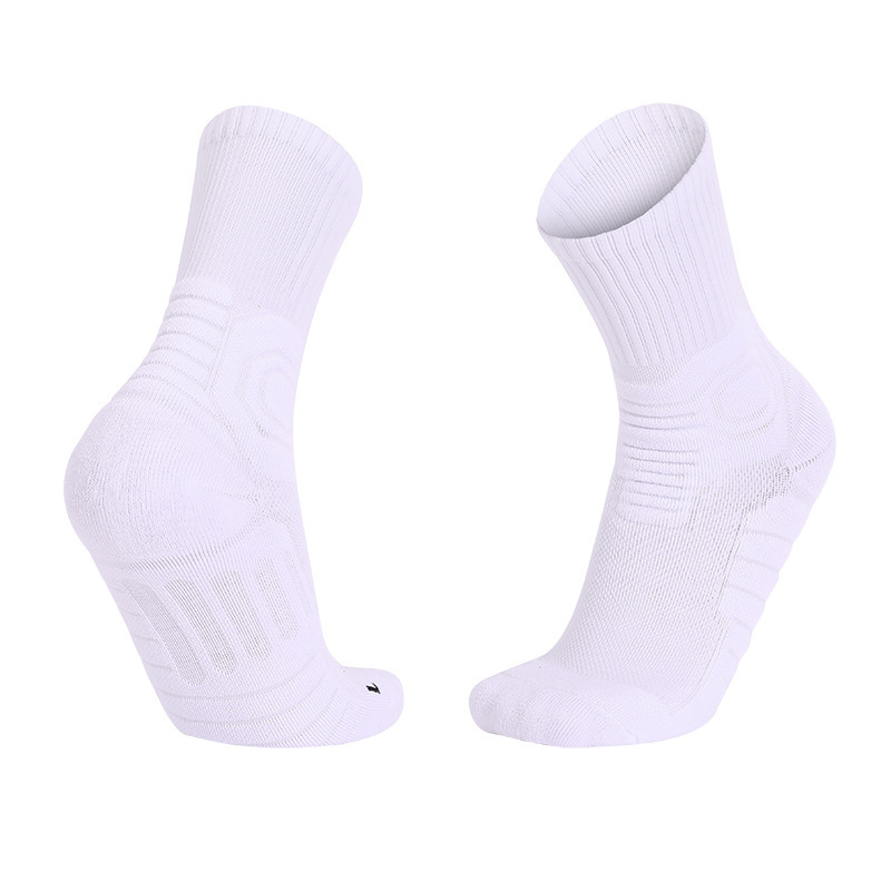 Pure Color Men's Sweat-absorbent Breathable Sports Socks-Forestso