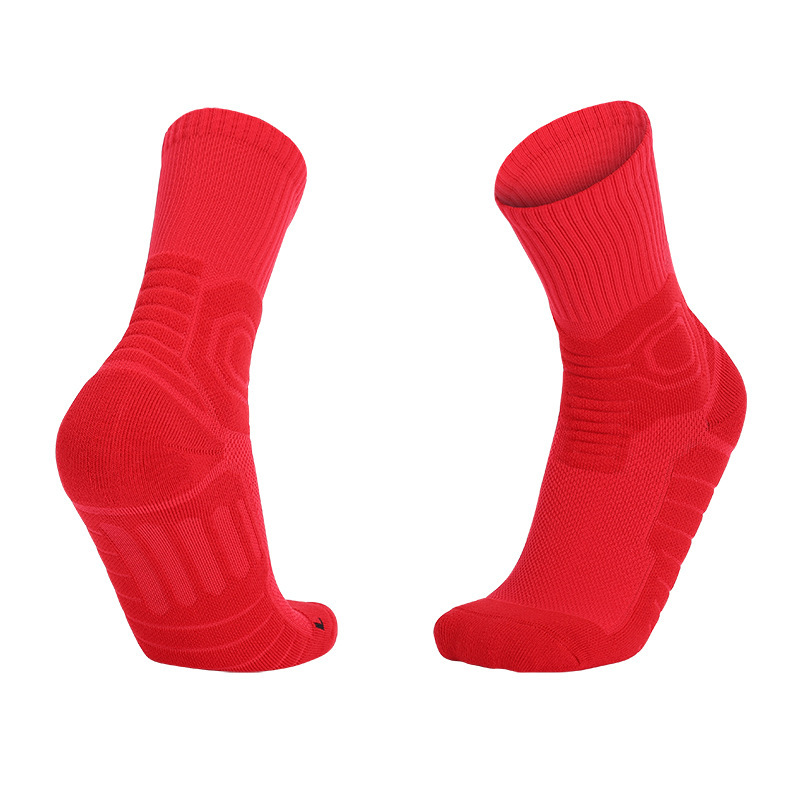 Pure Color Men's Sweat-absorbent Breathable Sports Socks-Forestso
