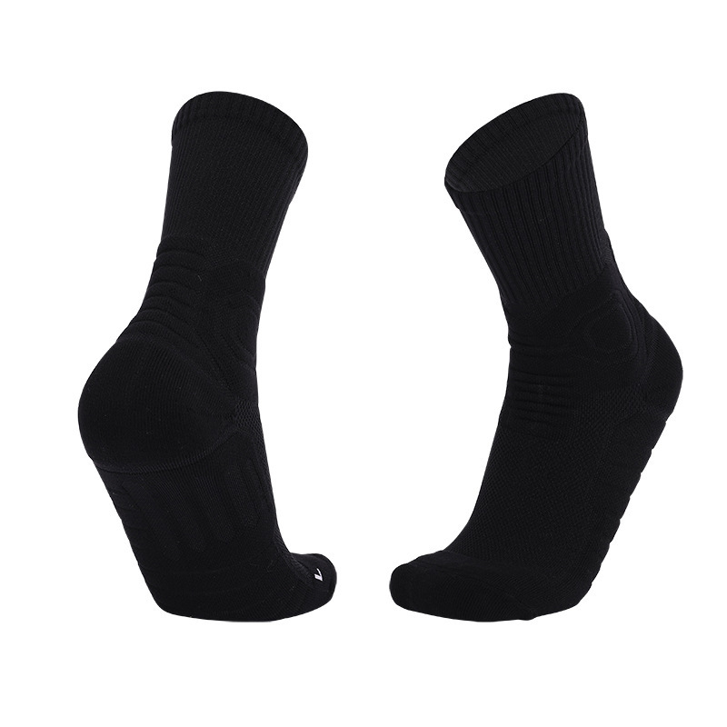 Pure Color Men's Sweat-absorbent Breathable Sports Socks-Forestso