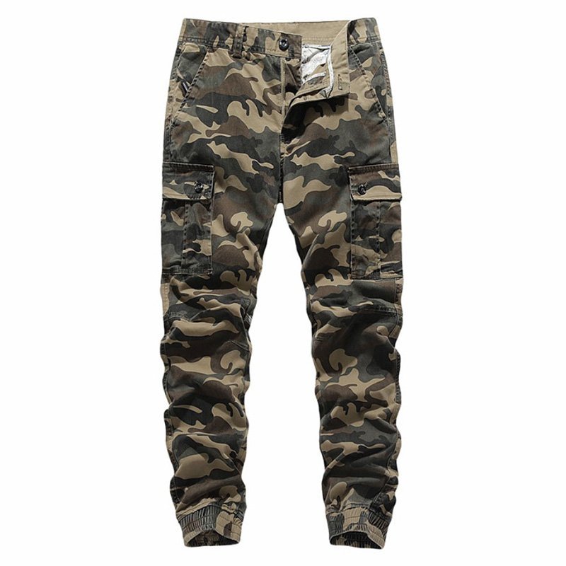 Men's camouflage tooling casual pants-Forestso