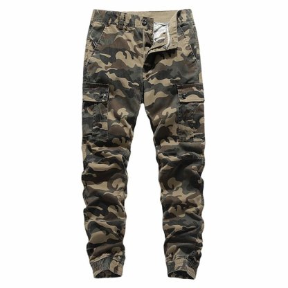 Men's camouflage tooling casual pants-Forestso